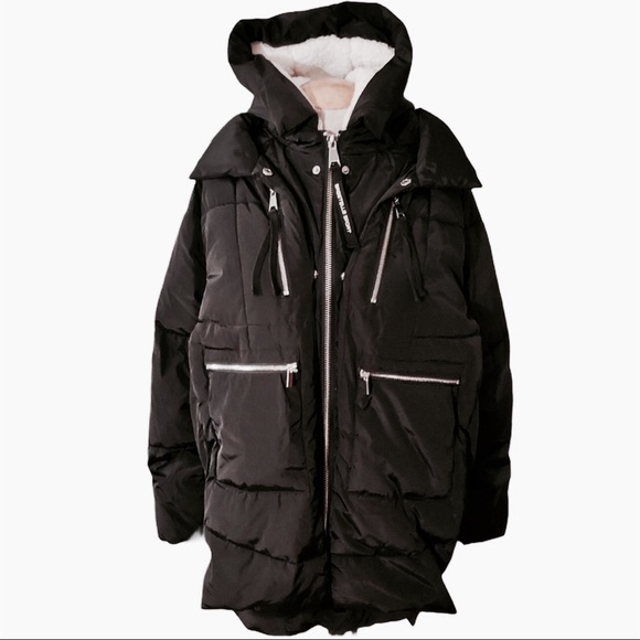 BAGATELLE Sport Puffer Jacket Utility Sherpa Hood - Picture 5 of 12